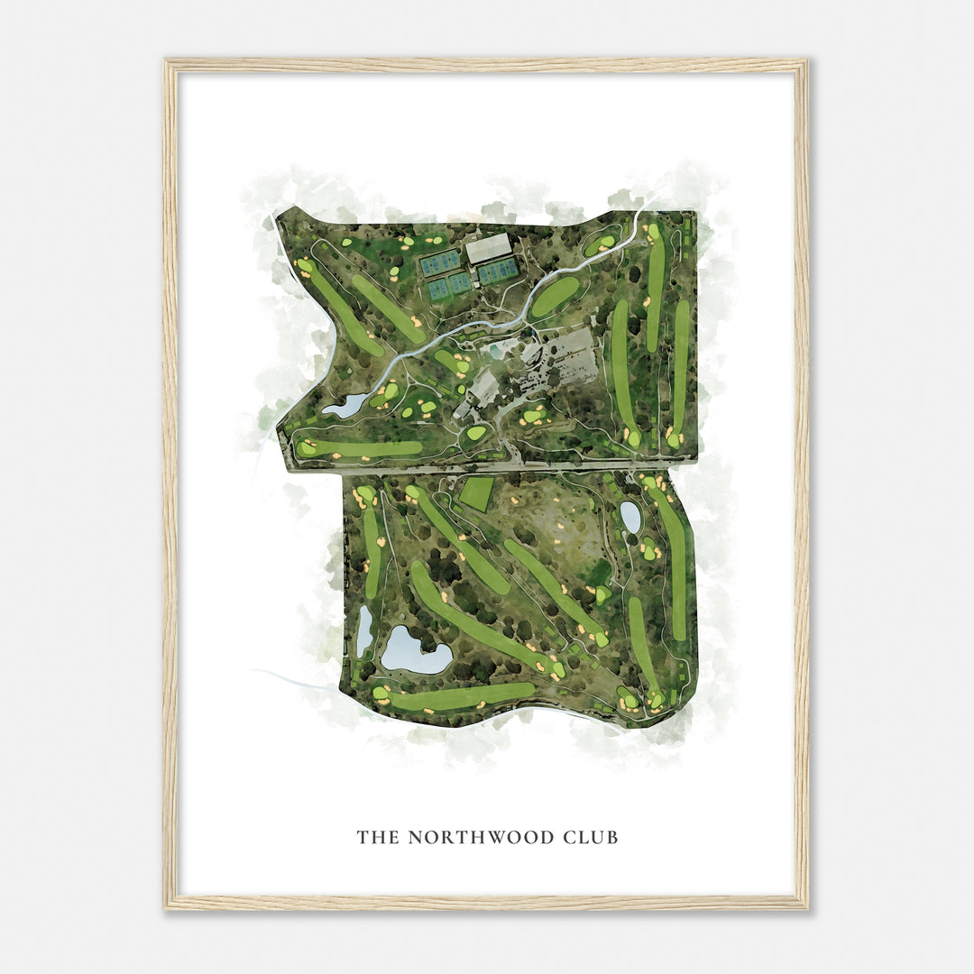 Print of The Northwood Club Classic Map