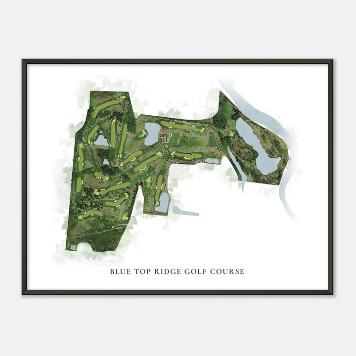 Print of Blue Top Ridge Golf Course Classic Map