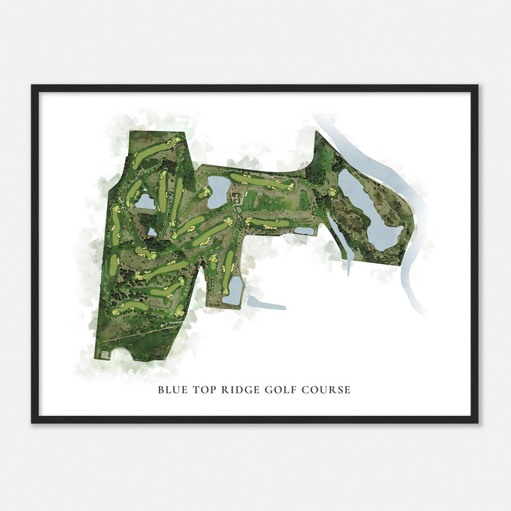 Print of Blue Top Ridge Golf Course Classic Map