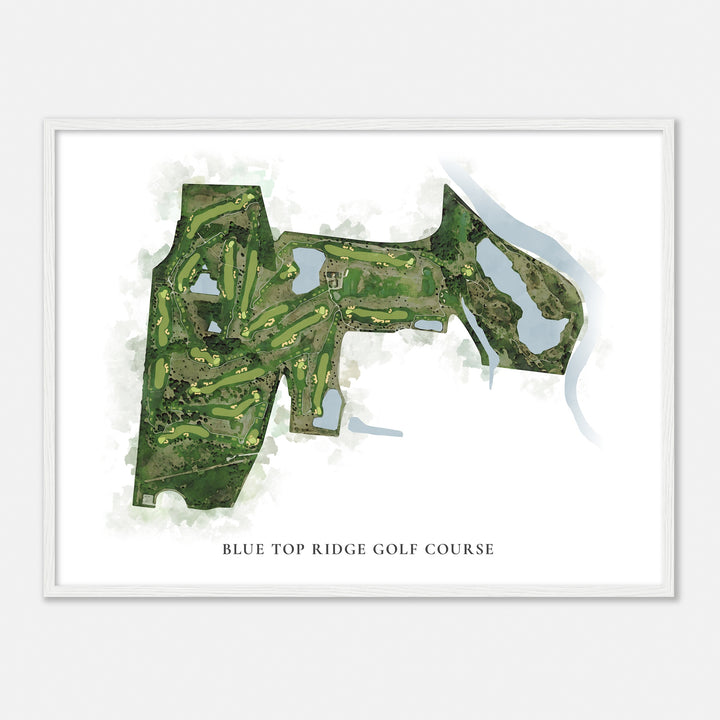 Print of Blue Top Ridge Golf Course Classic Map