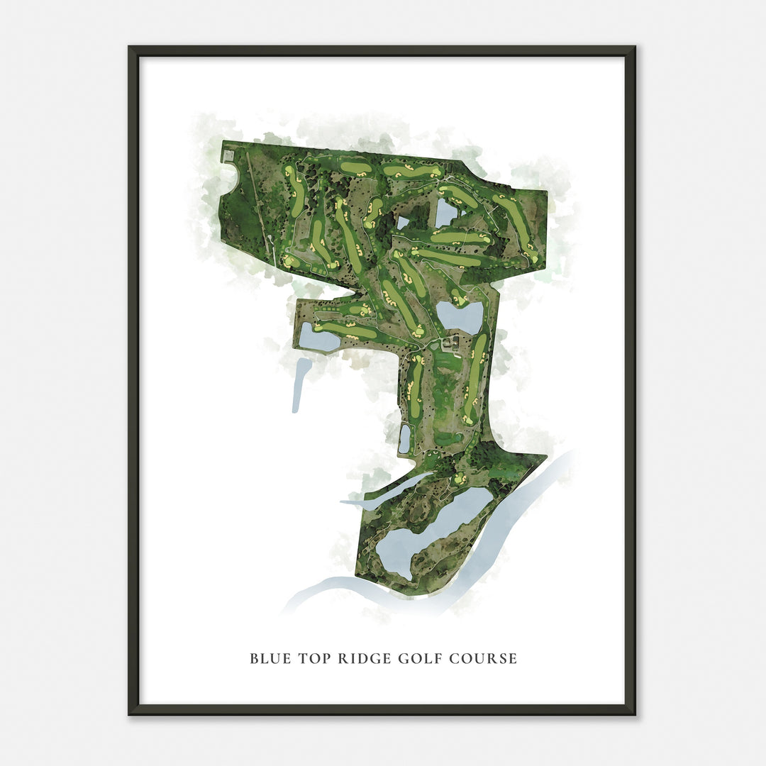 Print of Blue Top Ridge Golf Course Classic Map