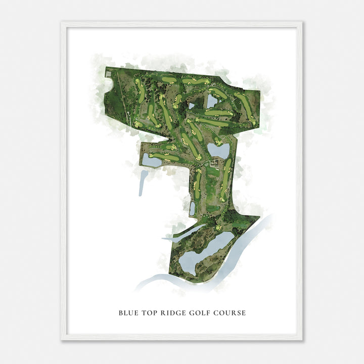 Print of Blue Top Ridge Golf Course Classic Map