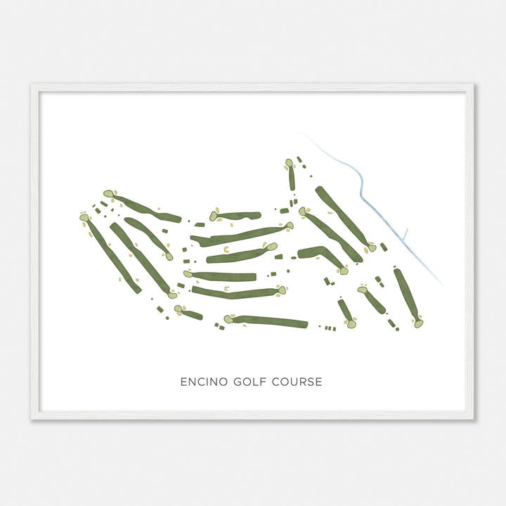 Print of Encino Golf Course Modern Map