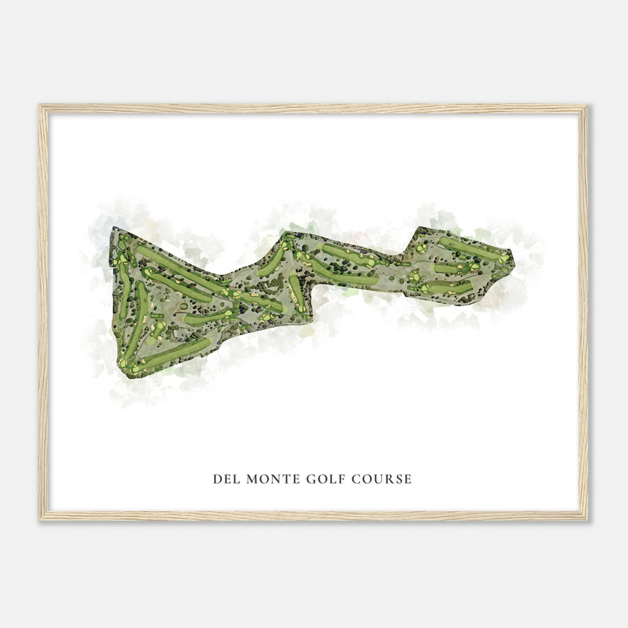 Print of Del Monte Golf Course Classic Map