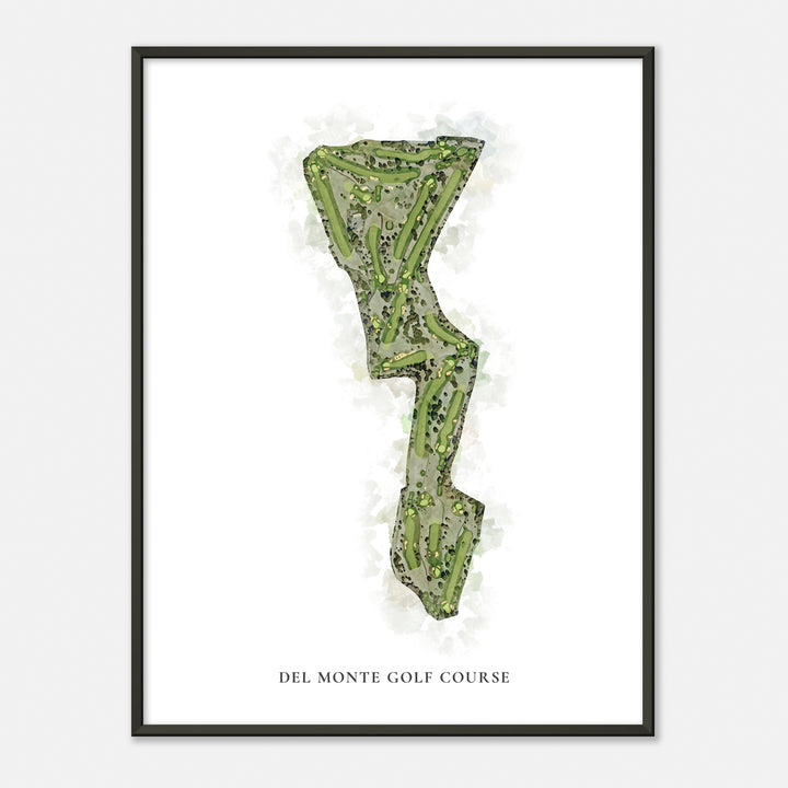 Print of Del Monte Golf Course Classic Map
