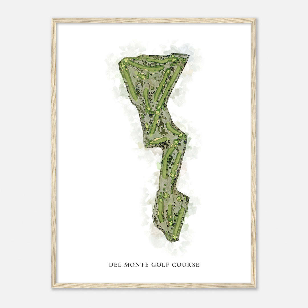Print of Del Monte Golf Course Classic Map
