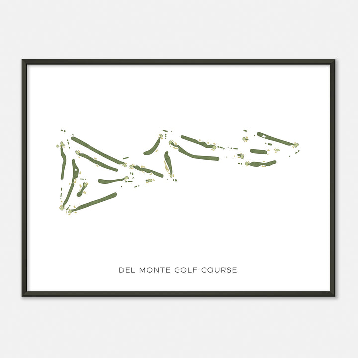 Print of Del Monte Golf Course Modern Map