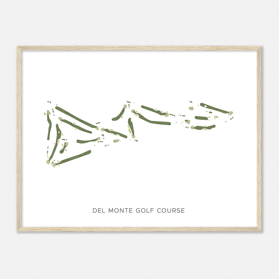 Print of Del Monte Golf Course Modern Map