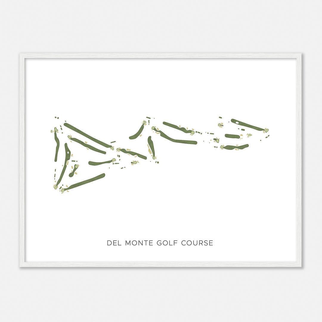 Print of Del Monte Golf Course Modern Map