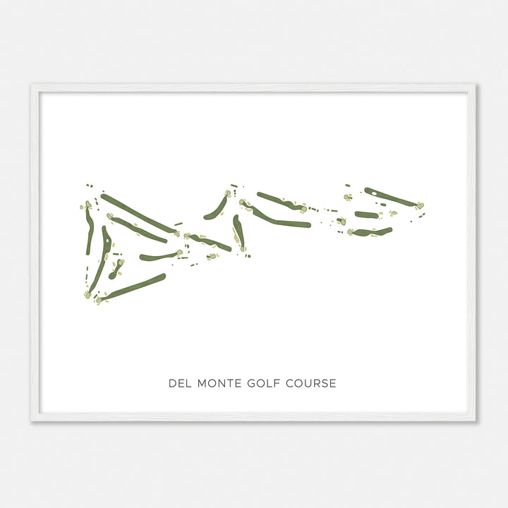 Print of Del Monte Golf Course Modern Map