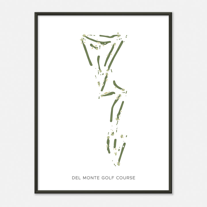 Print of Del Monte Golf Course Modern Map