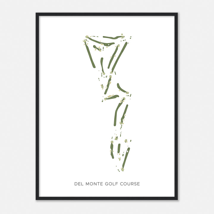 Print of Del Monte Golf Course Modern Map