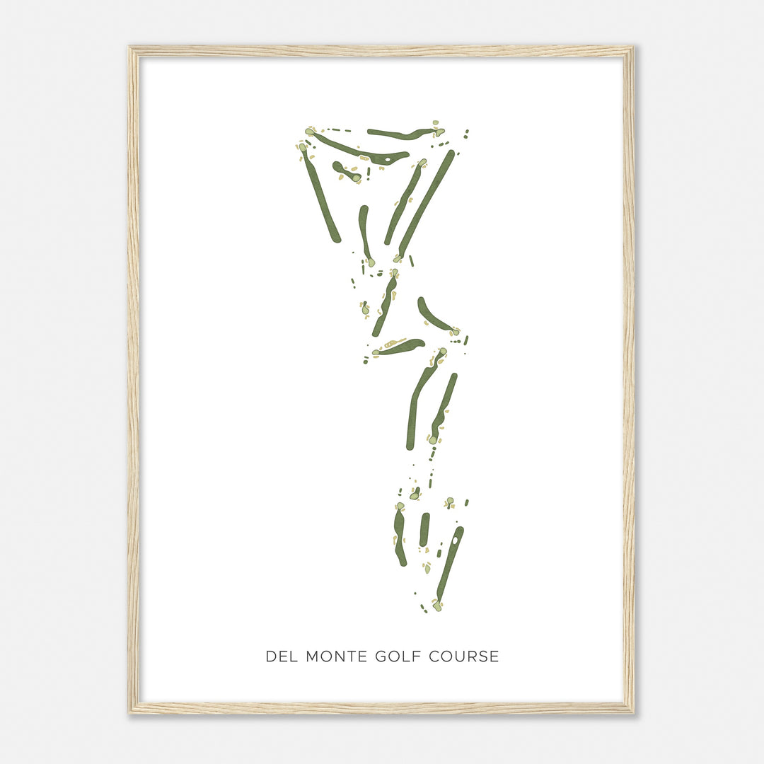 Print of Del Monte Golf Course Modern Map