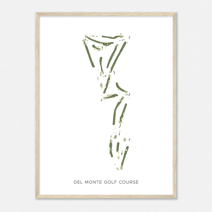 Print of Del Monte Golf Course Modern Map