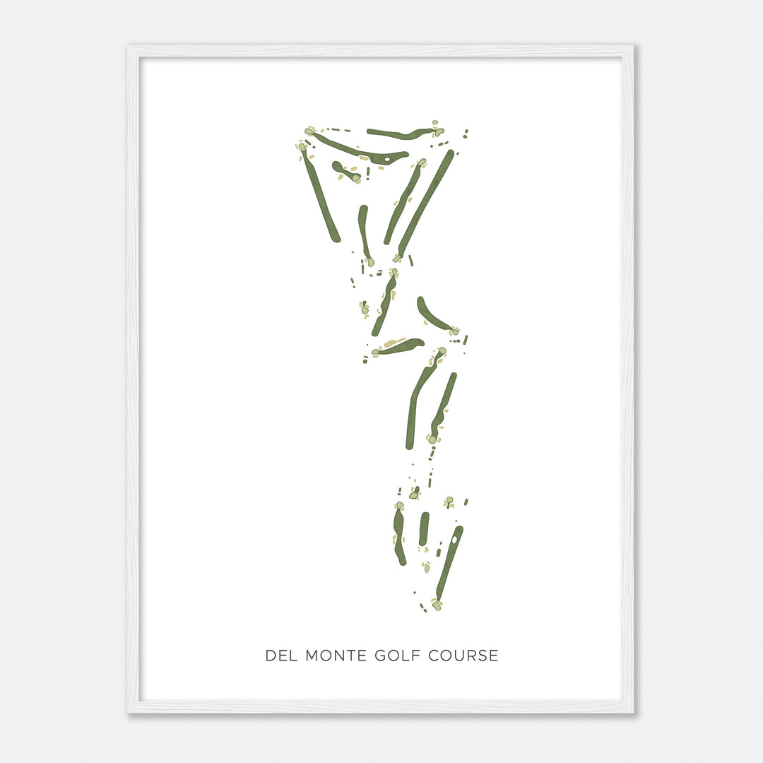 Print of Del Monte Golf Course Modern Map