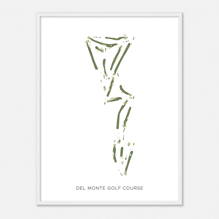 Print of Del Monte Golf Course Modern Map