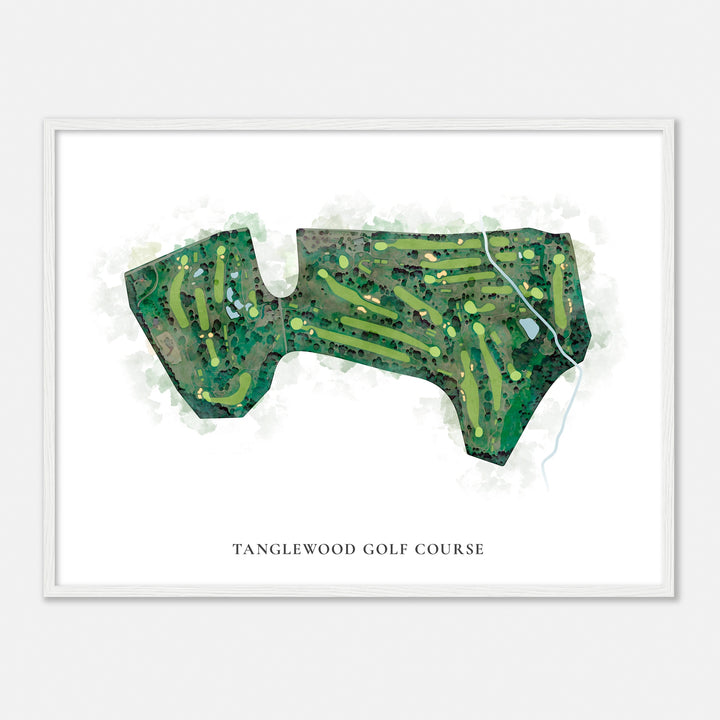 Print of Tanglewood Golf Course Classic Map