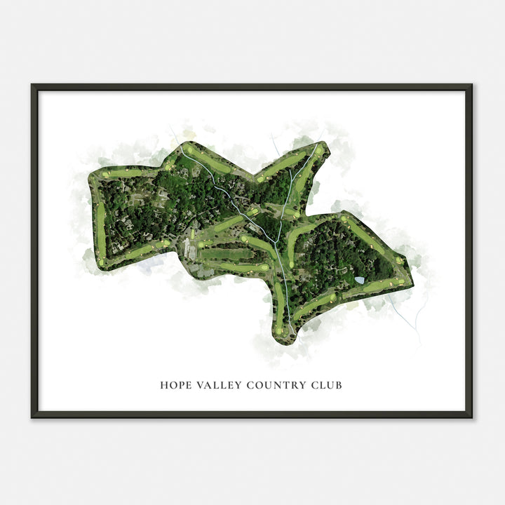 Print of Hope Valley Country Club Classic Map