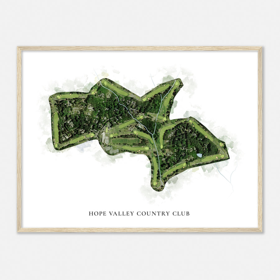 Print of Hope Valley Country Club Classic Map