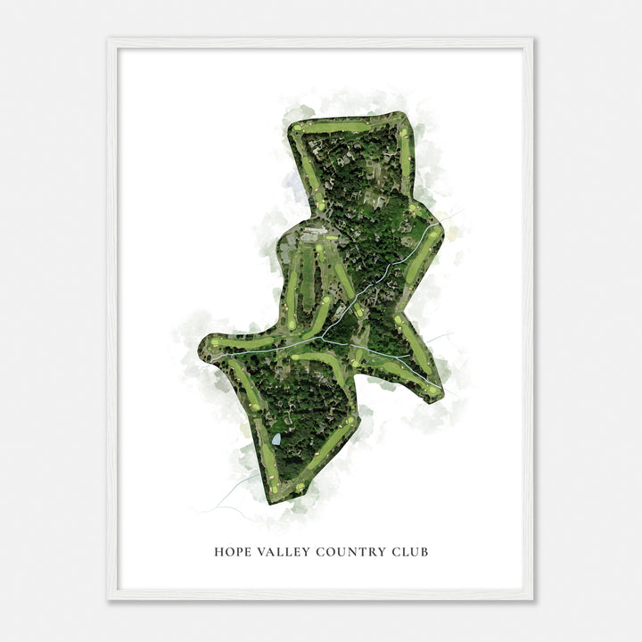 Print of Hope Valley Country Club Classic Map