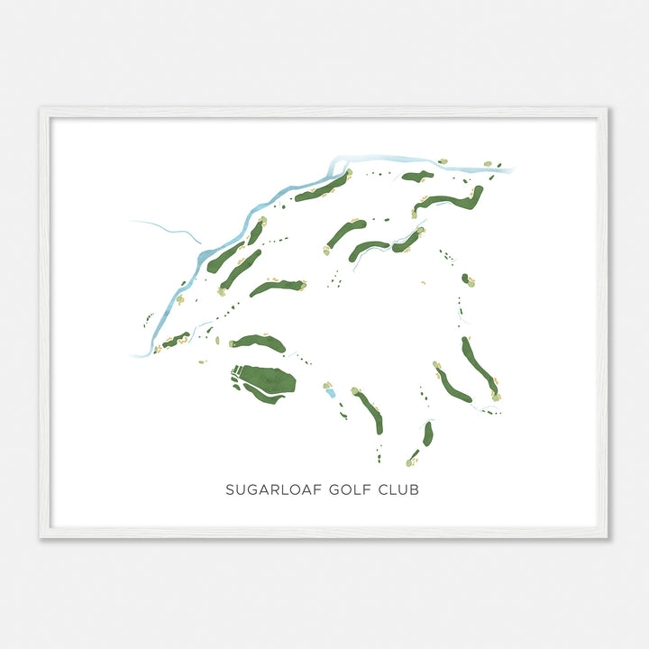 Print of Sugarloaf Golf Club Modern Map