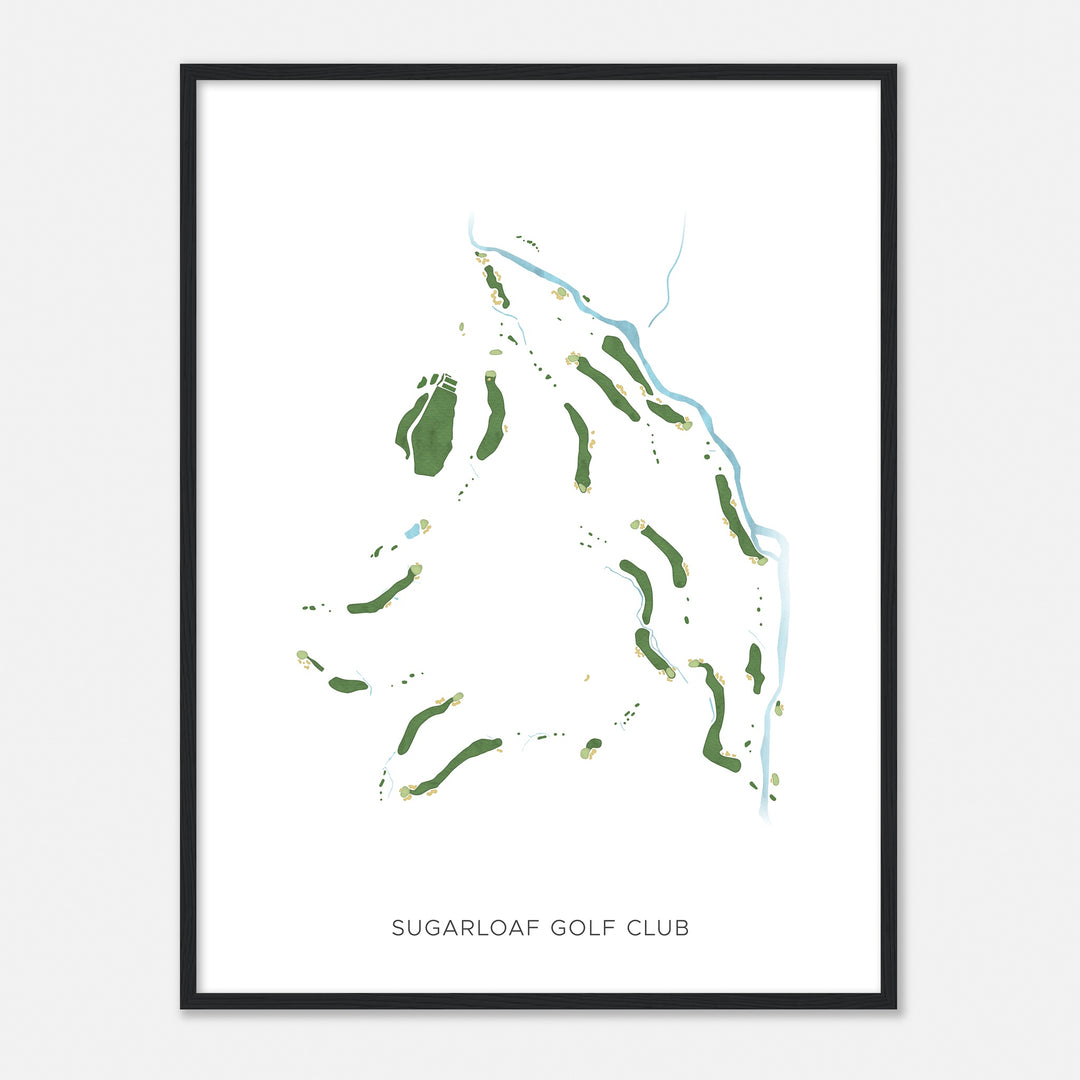 Print of Sugarloaf Golf Club Modern Map