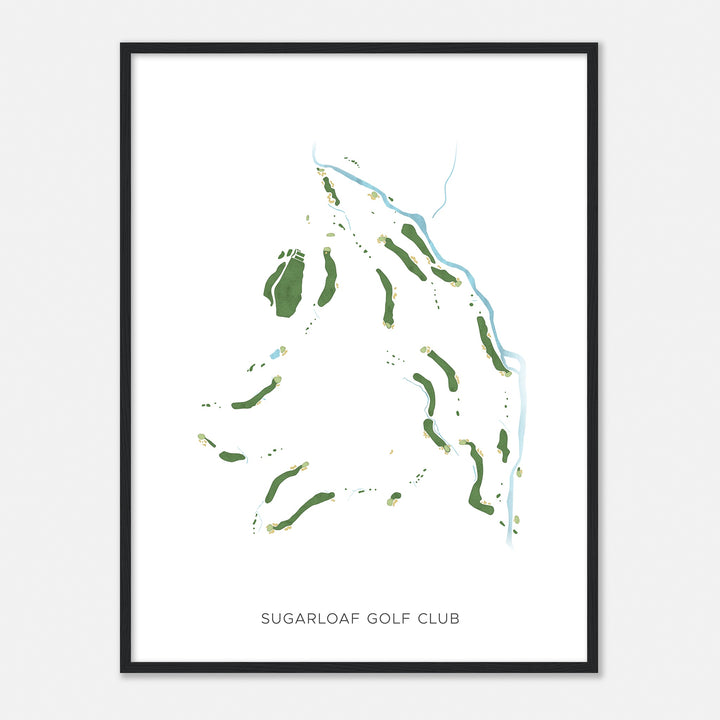 Print of Sugarloaf Golf Club Modern Map