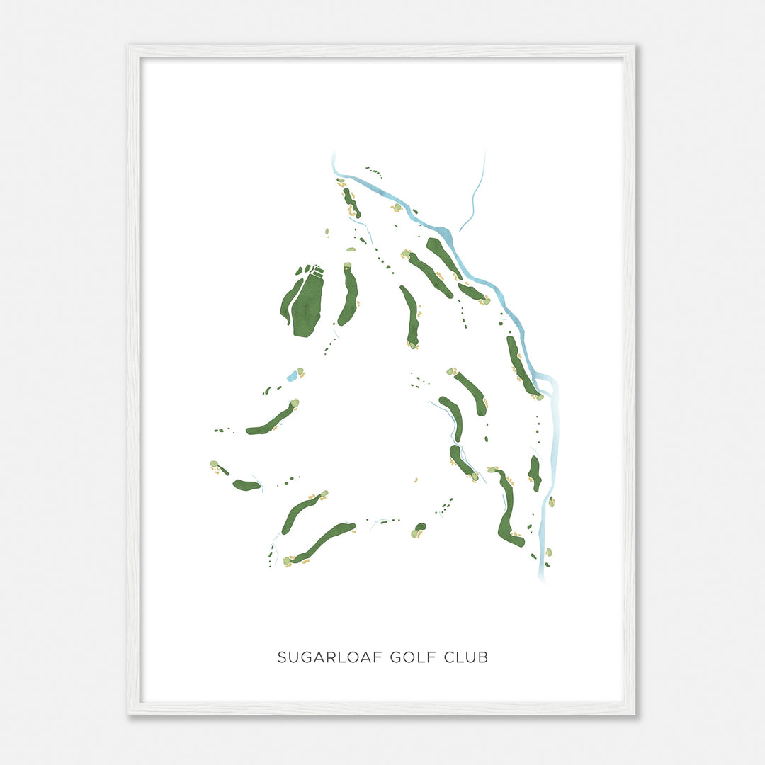 Print of Sugarloaf Golf Club Modern Map