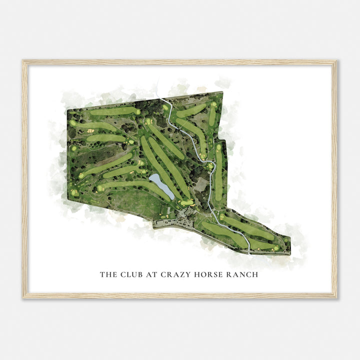 Print of The Club At Crazy Horse Ranch Classic Map
