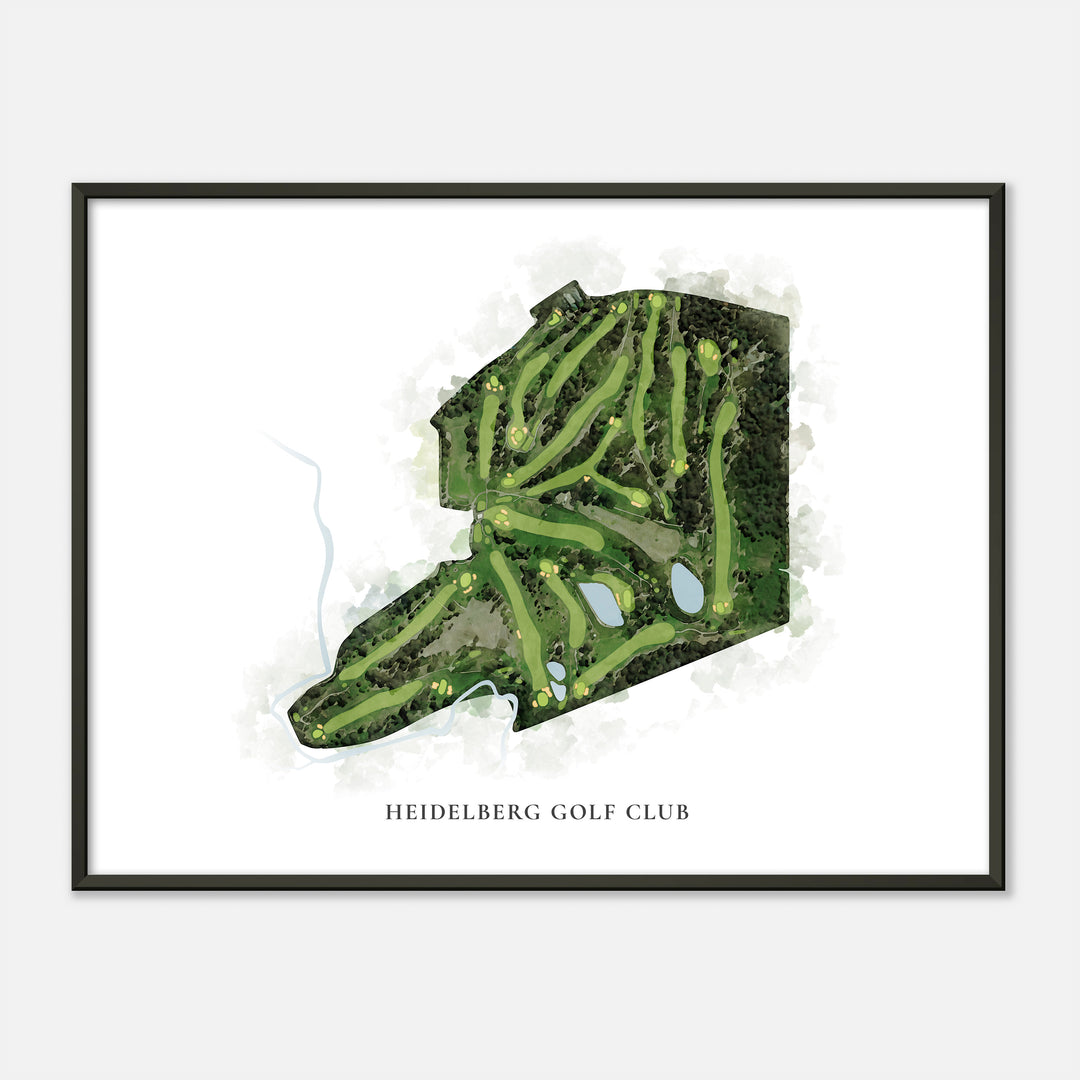 Print of Heidelberg Golf Club Classic Map