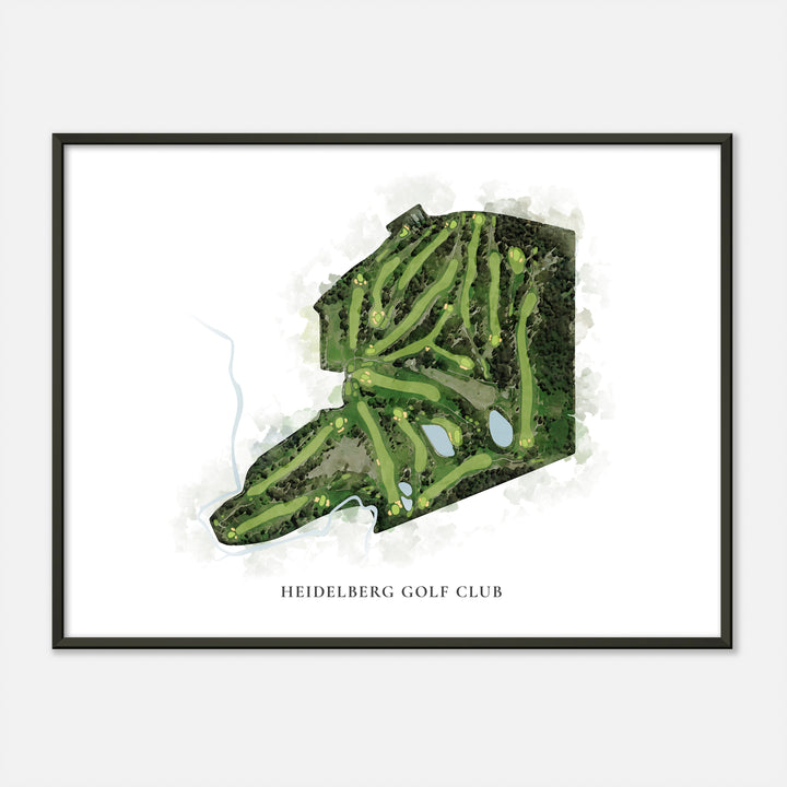 Print of Heidelberg Golf Club Classic Map