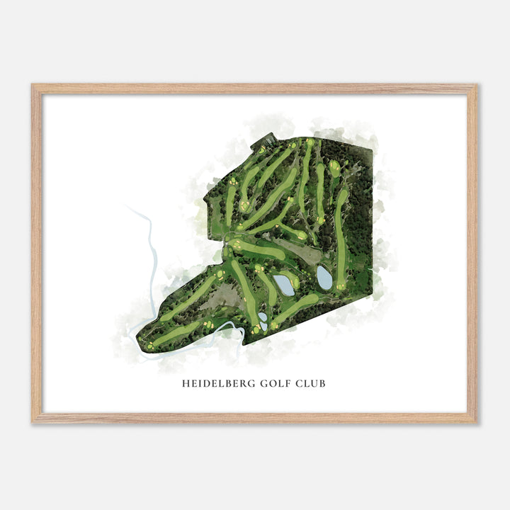 Print of Heidelberg Golf Club Classic Map