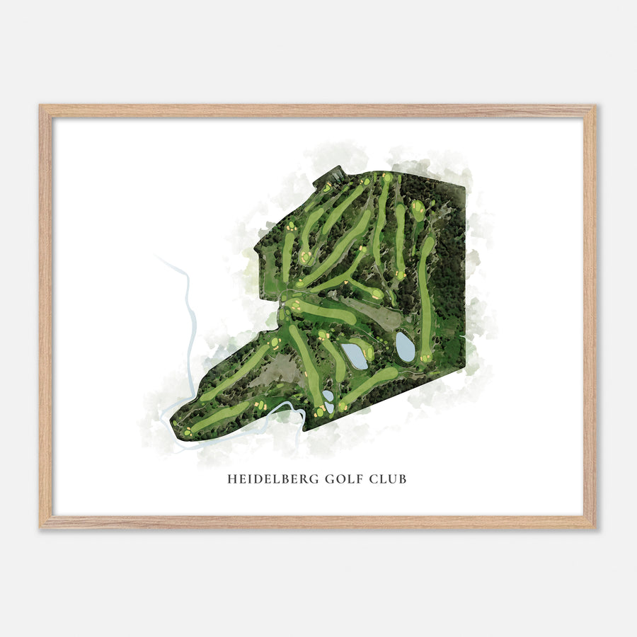 Print of Heidelberg Golf Club Classic Map