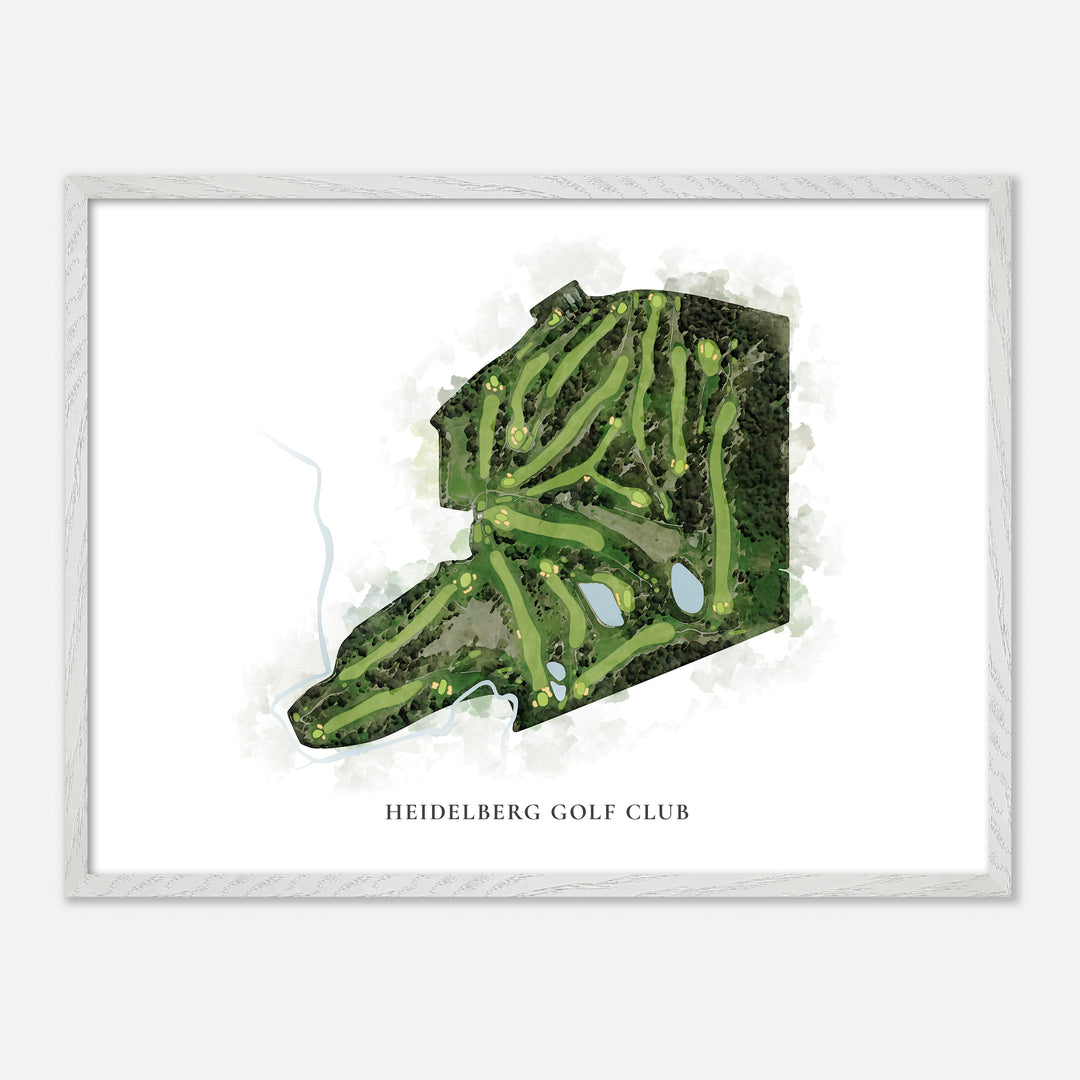 Print of Heidelberg Golf Club Classic Map