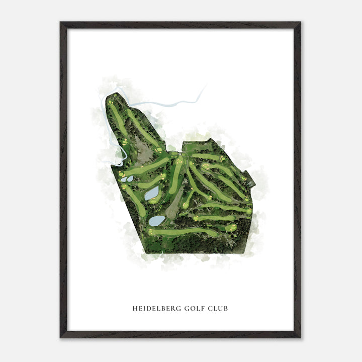 Print of Heidelberg Golf Club Classic Map