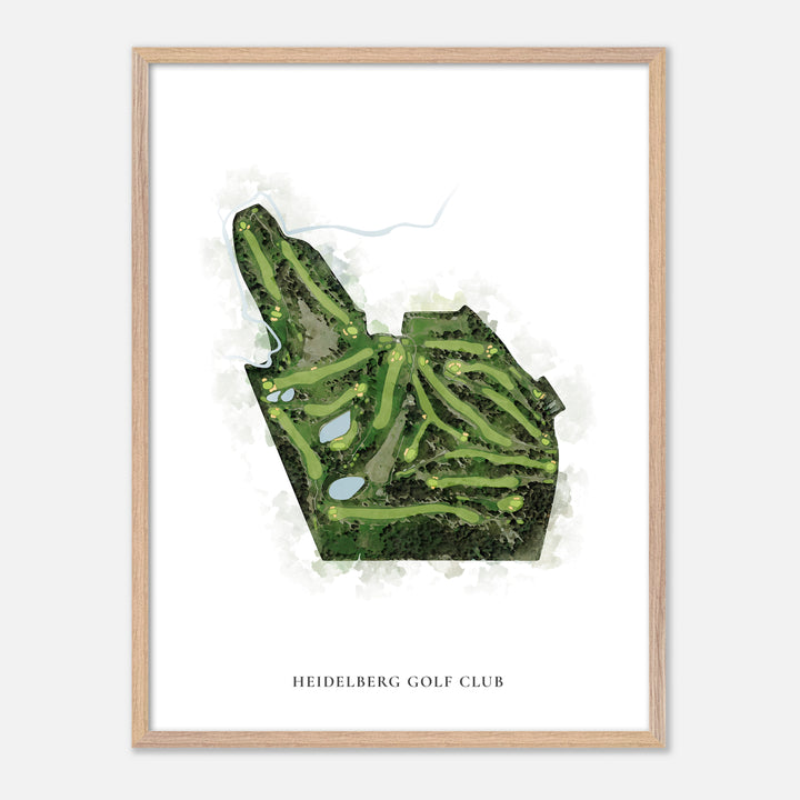 Print of Heidelberg Golf Club Classic Map