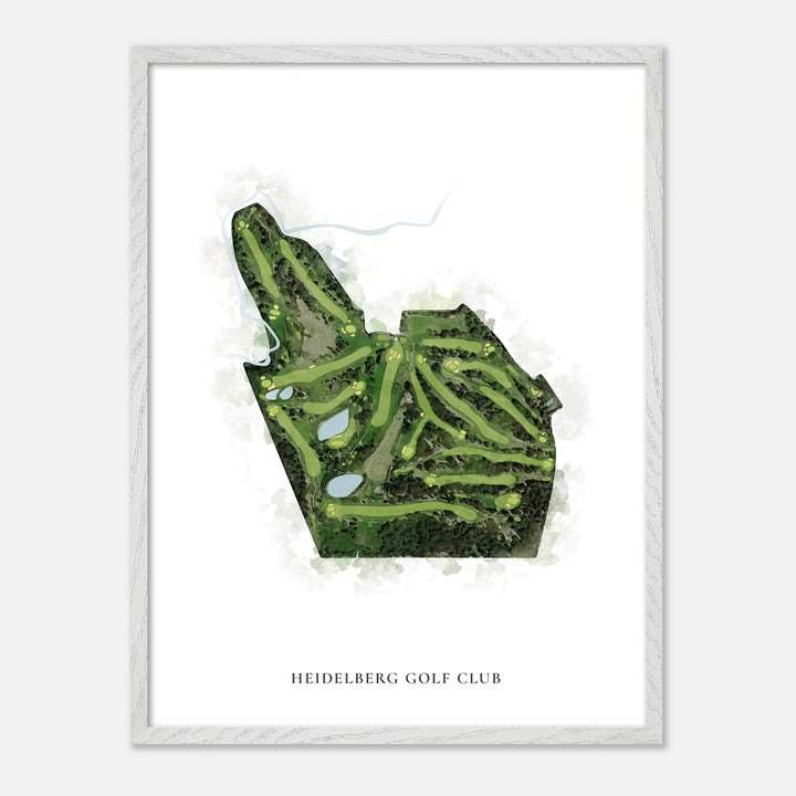 Print of Heidelberg Golf Club Classic Map