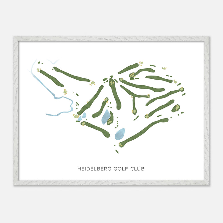 Print of Heidelberg Golf Club Modern Map