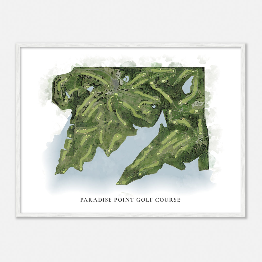 Print of Paradise Point Golf Course Classic Map