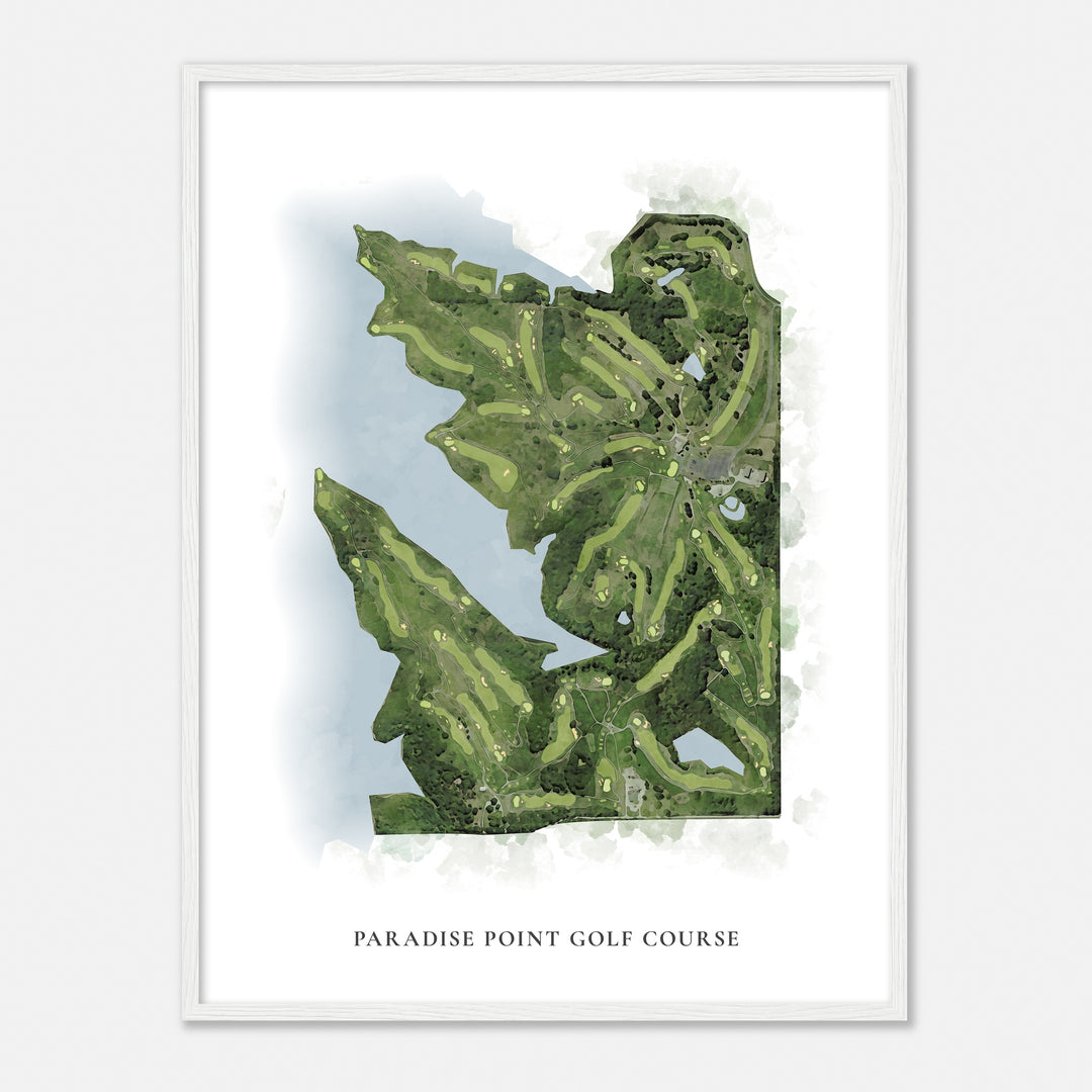 Print of Paradise Point Golf Course Classic Map