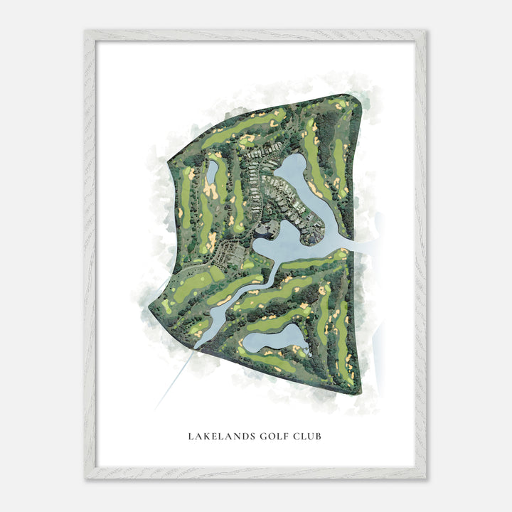 Print of Lakelands Golf Club Classic Map