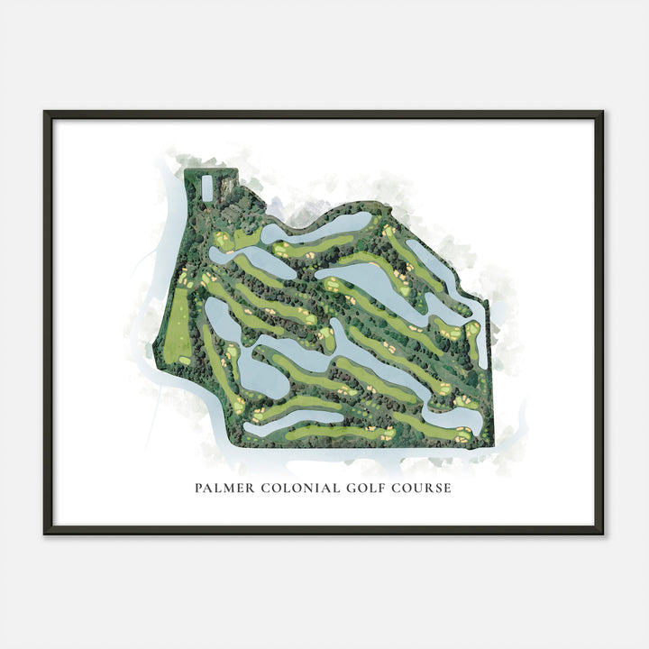Print of Palmer Colonial Golf Course Classic Map