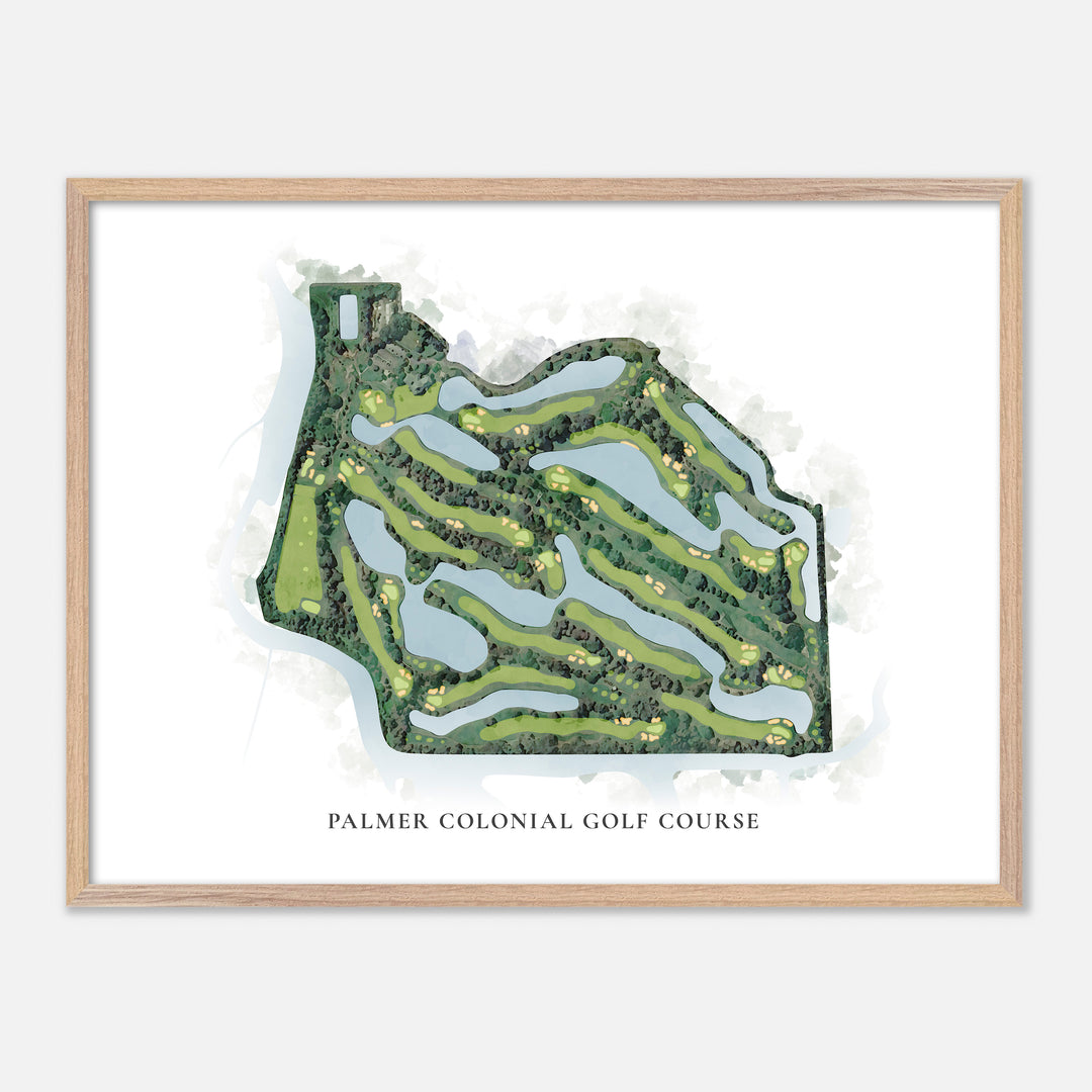 Print of Palmer Colonial Golf Course Classic Map
