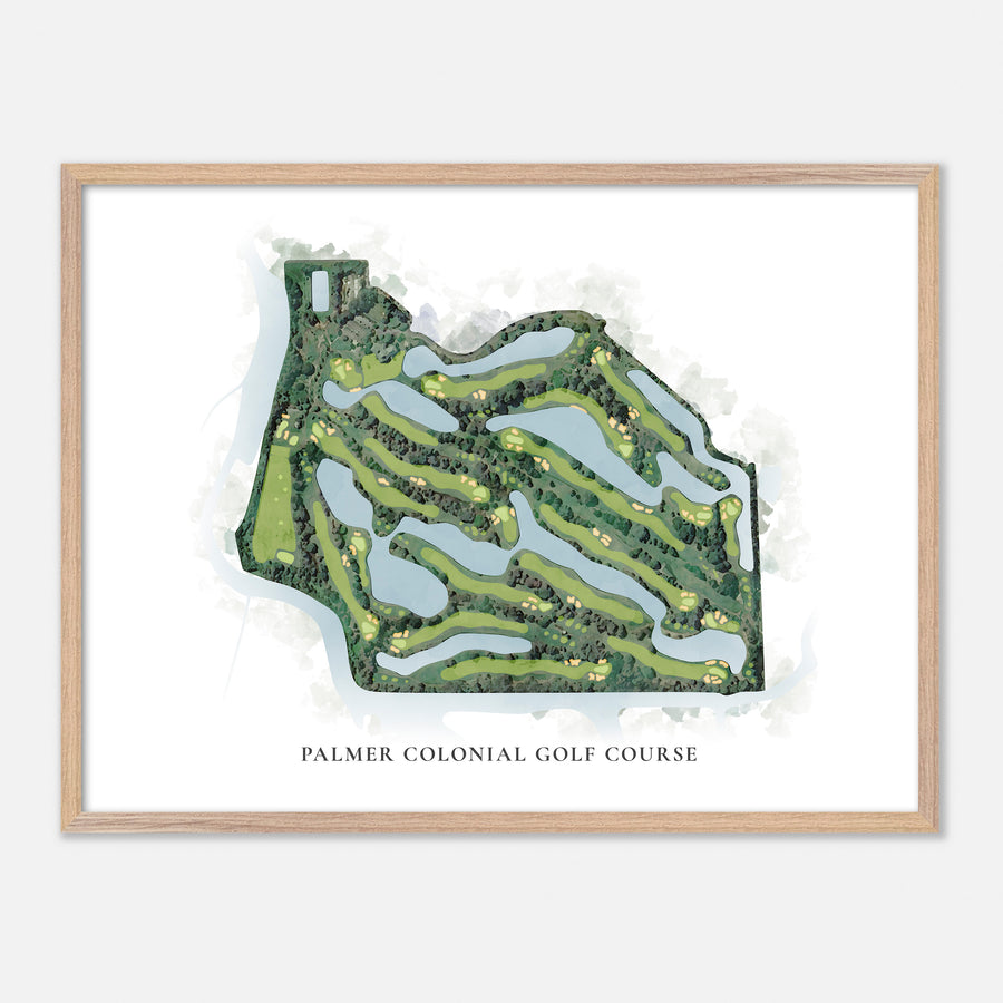 Print of Palmer Colonial Golf Course Classic Map