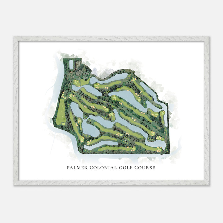 Print of Palmer Colonial Golf Course Classic Map