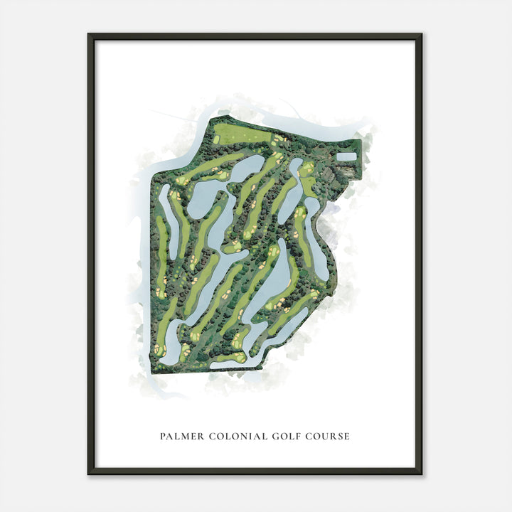 Print of Palmer Colonial Golf Course Classic Map