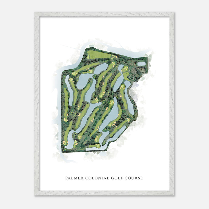 Print of Palmer Colonial Golf Course Classic Map