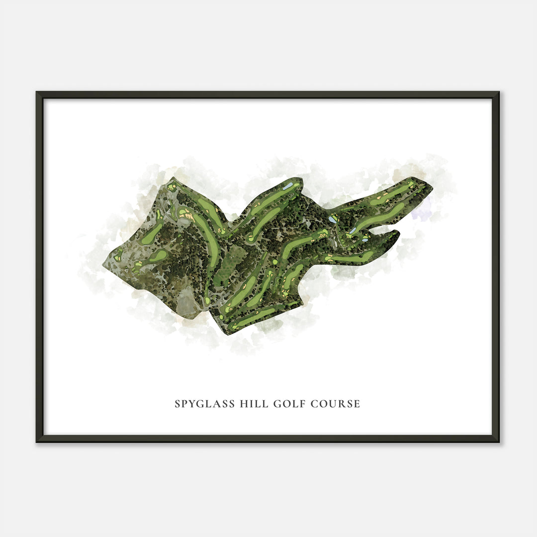 Print of Spyglass Hill Golf Course Classic Map