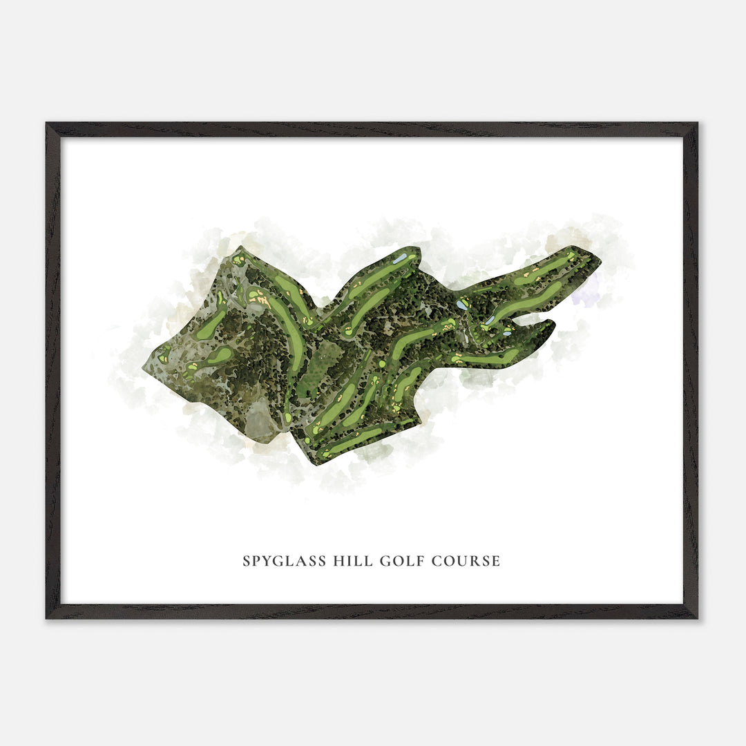 Print of Spyglass Hill Golf Course Classic Map