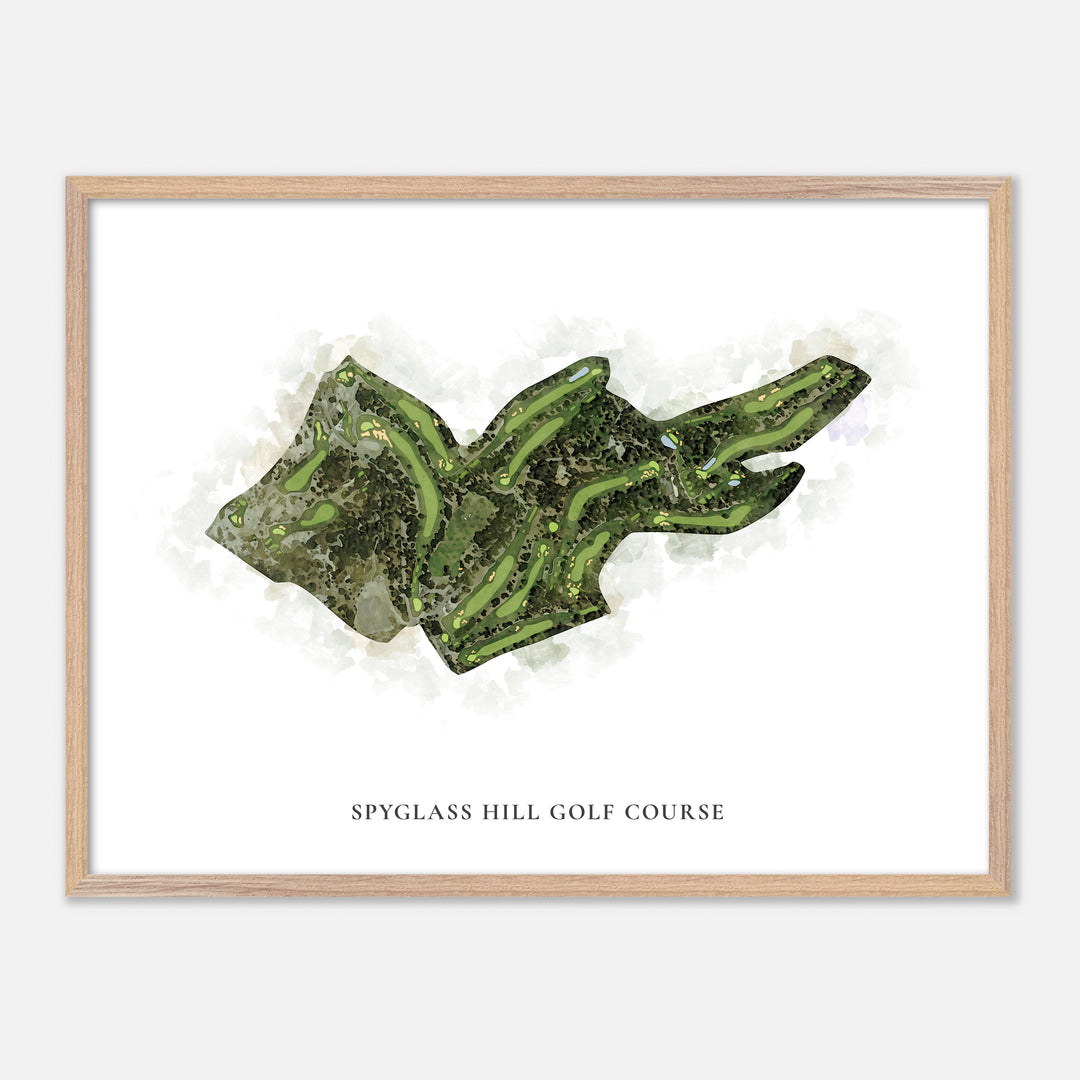 Print of Spyglass Hill Golf Course Classic Map